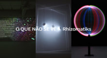 Rhizomatiks Logotipo da Exposição Rhizomatiks